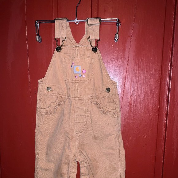 Like New Toddler GIrls Bib Carhartt Overalls - Picture 1 of 3
